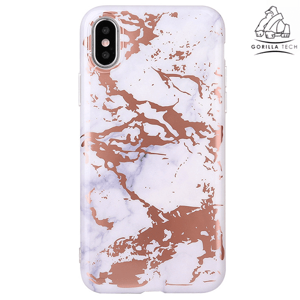 Coque  Marble Granite Blanc Gel Gorilla Tech Pour Apple iPhone X/XS