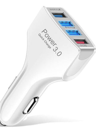 Chargeur Voiture / Prise Allume Cigare Blanc 7A Quick Charge