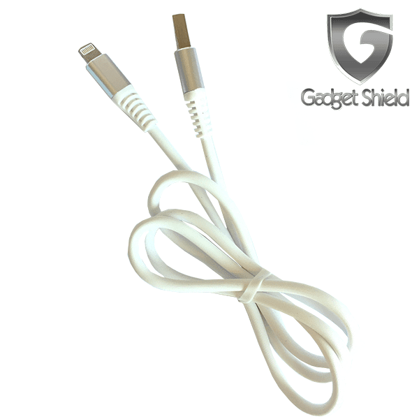 Gadget shield white iphone cable