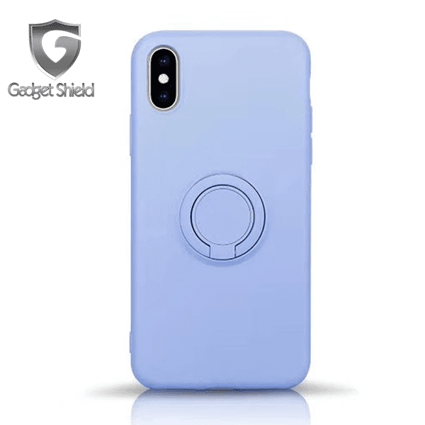 Coque ring silicone Gadget Shield bleu pour Apple iphone 6/6s