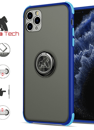 Coque Shadow Ring Shockproof Gorilla Tech Bleu Pour Apple iPhone 6/6S