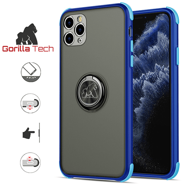 Coque Shadow Ring Shockproof Gorilla Tech Bleu Pour Apple iPhone 6/6S