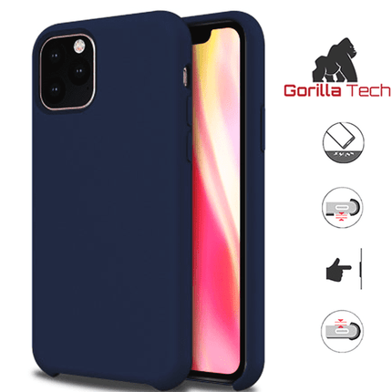 Coque En Silicone Gorilla Tech Bleu Foncé Qualité Premium Pour Apple iPhone 12 Mini (5.4")