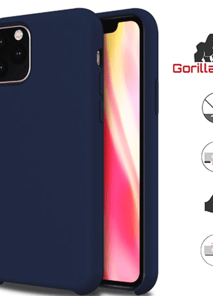 Coque En Silicone Gorilla Tech Bleu Foncé Qualité Premium Pour Apple iPhone XS Max