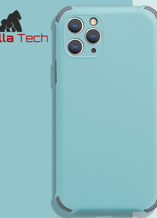 Coque silicone shockproof Gorilla Tech bleu ciel pour Apple iphone 11 Pro Max