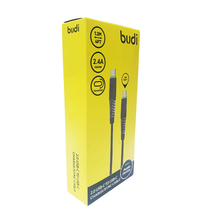Cable Budi noir qualité premium pour Type C - Type C