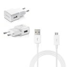 Adaptateur secteur 2A avec cable micro usb blanc pour Samsung