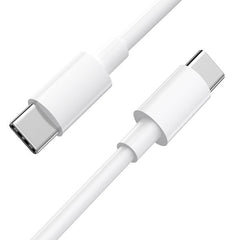 Câble Original Authentique  Fast Type C Vers Type C 1M  De Couleur Blanc Compatible Pour iPhone 15 Series (Bulk)