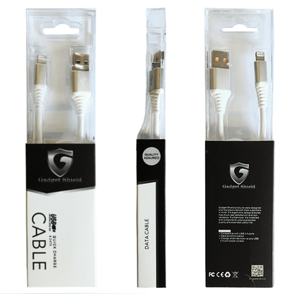 Cable Gadget Shield noir qualité premium pour Type c