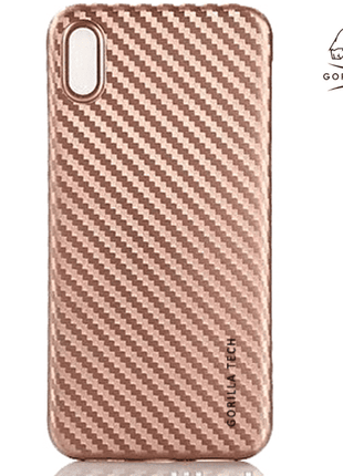 Coque en gel Gorilla Tech fiber carbon rose pour Samsung Galaxy s8