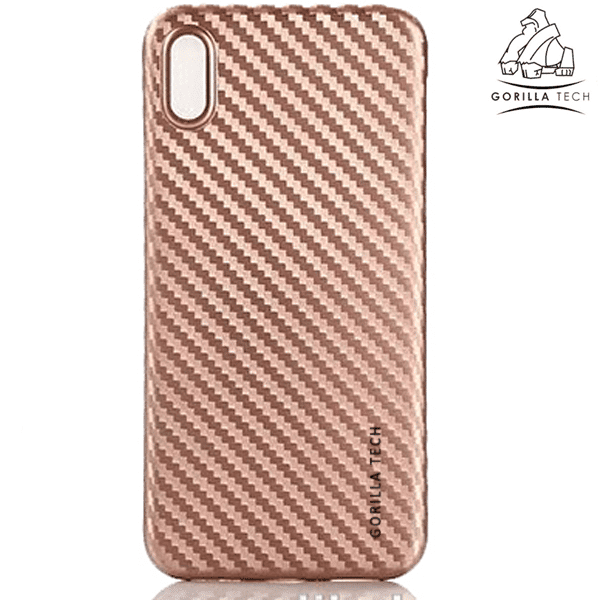 Coque en gel Gorilla Tech fiber carbon rose pour Samsung Galaxy s8