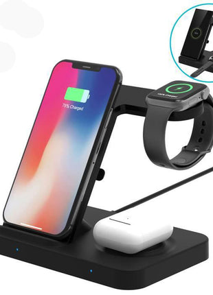 Station De Recharge Sans Fil 5 En 1 Pour Smartphone/Smartwach/AirPod 2/AirPod Pro
