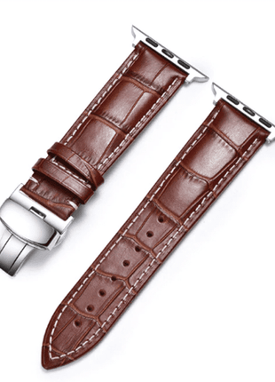 Bracelet en cuir marron pour Apple Watch 42/44mm