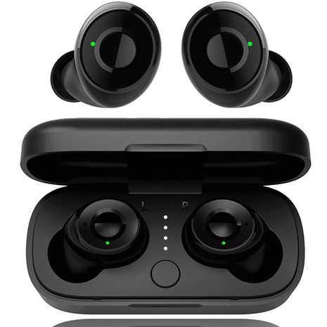 Ecouteur bluetooth noir compatible IOS et Android (qualité premium)
