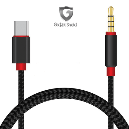 Cable Auxiliaire Type -C Gadget Shield 1M Noir