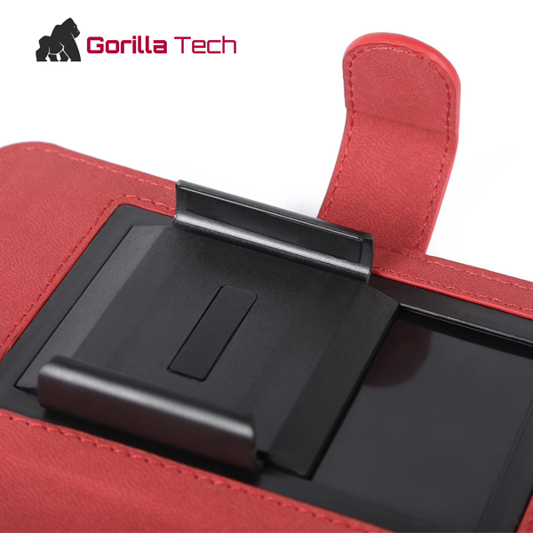 Etui Portefeuille Universel Premium Gorilla Tech Rouge 6.5"