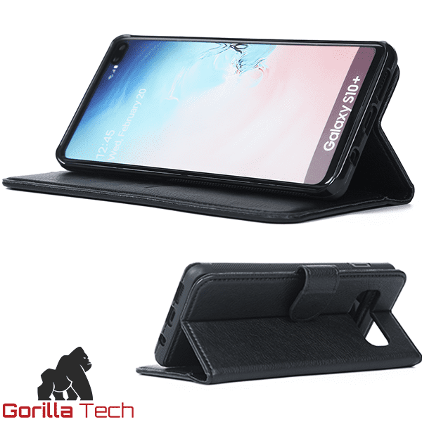 Etui Portefeuille premium Gorilla Tech 2 en 1 (étui+coque) Noir Pour Apple iPhone 14 Pro Max