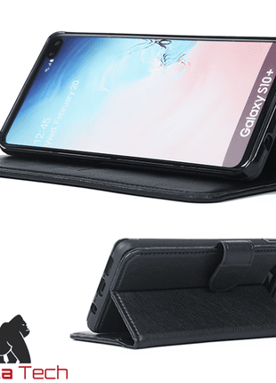 Etui portefeuille premium Gorilla Tech 2 en 1 (étui+coque) noir pour Apple iphone 6/7/8/SE 2020