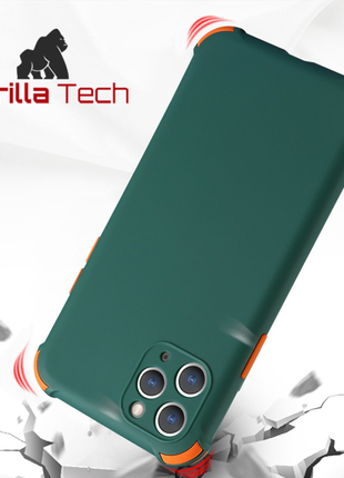 Coque silicone shockproof Gorilla Tech noir pour Apple iphone 11