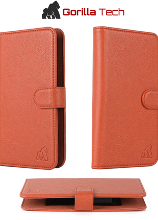 Etui Portefeuille Universel Premium Gorilla Tech Marron 6"