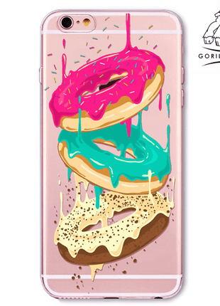 Coque En Gel Gorilla Tech Summer Edition Donuts Pour Apple iPhone X/XS