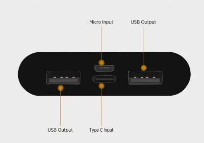 Power bank - Batterie externe Slim avec Indicateur d'Alimentation LED INTEK  10000 mah