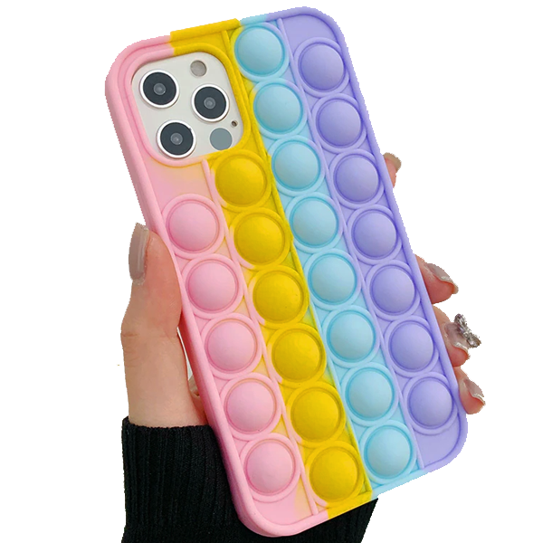 Coque Pop Silicone Anti-Stress Rainbow Pour Apple iPhone 11 Pro