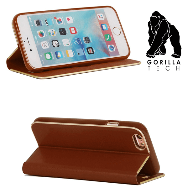 Etui Ultra Slim Gorilla Tech Marron Pour Apple iPhone XS Max