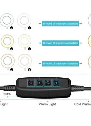 Selfie stick/trépied bluetooth LED avec 2 supports pour smartphone noir (qualité premium)