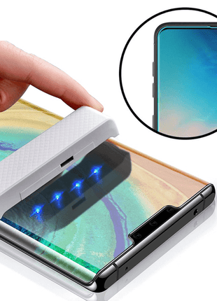Film En Verre Incurvé Full Glue UV Pour Samsung Galaxy S21