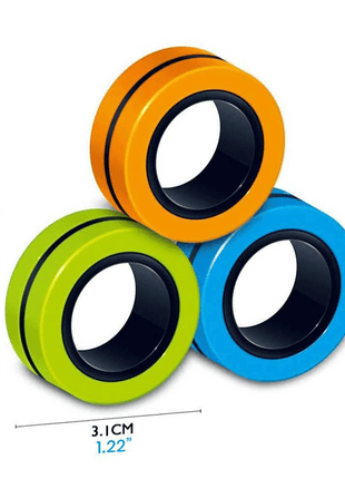 Box of 24 anti-stress  ring magnetic