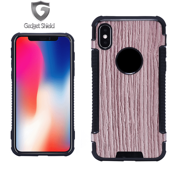 Coque wood gel Gadget Shield marron clair pour Apple iphone 6/6s