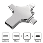 Clé USB 64GB Compatible Pour Lightning/Type-C/Micro Usb