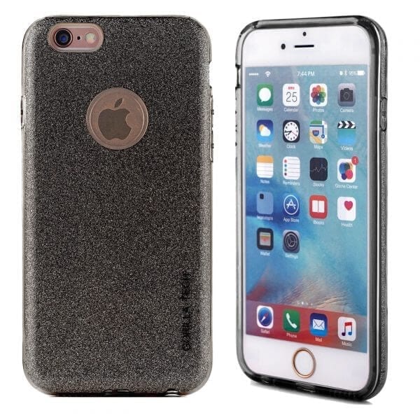 Coque Glitter Gel Gorilla Tech noir pour Samsung Galaxy S6 edge
