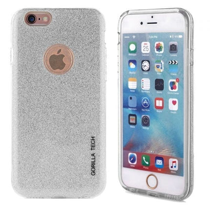 Coque Glitter Gel Gorilla Tech argent pour samsung s8 plus