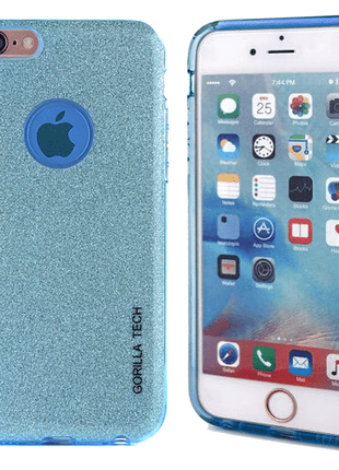 Coque glitter gel Gorilla Tech bleu pour apple iphone 5/5s