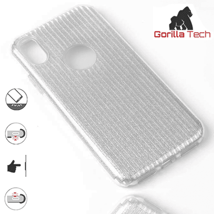 Coque Gorilla Tech Glitter Gel Argent Pour Apple iPhone 11 Pro (nouvelle generation)