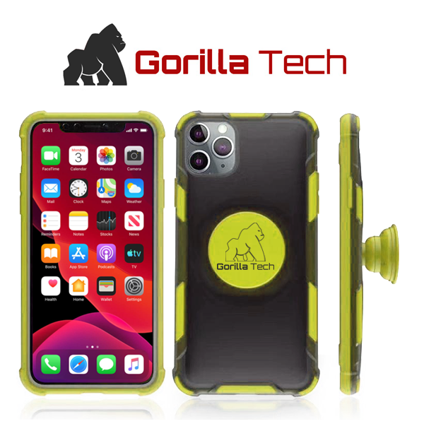 Coque Gorilla Tech pop shockproof magnétique  jaune pour Apple iPhone 12 Mini (5.4")
