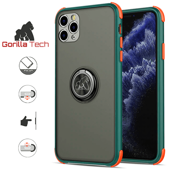 Coque Shadow Ring Shockproof Gorilla Tech Vert Pour Apple iPhone 6/6s