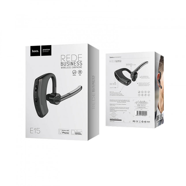 Oreillette Bluetooth Hoco E15 noir