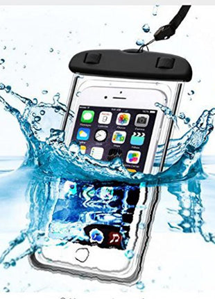 Etui Etanche pour Téléphones avec Lanière, Flottant, 4.0" - 6,7" Noir