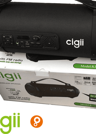 Enceinte bluetooth Cigii noir K1201