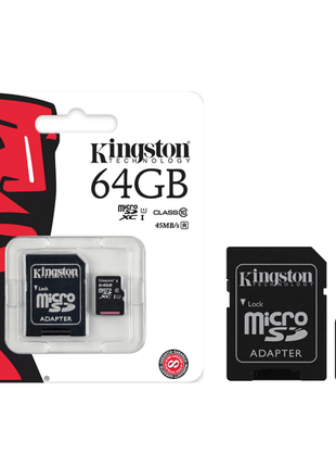 Carte Mémoire Kingston Micro SD 64GB