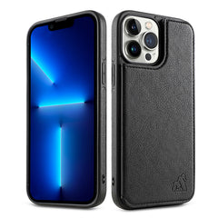 Etui portefeuille Gorilla Tech premium en cuir noir avec porte carte intégré pour Apple iPhone 13