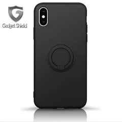 Coque ring silicone Gadget Shield noir pour Apple iphone 6/6s