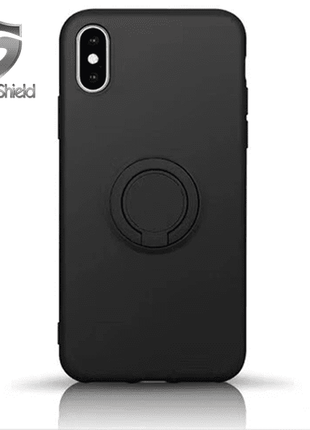 Coque ring silicone Gadget Shield noir pour Samsung Galaxy A20/A30/M10S