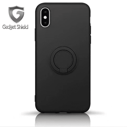 Coque ring silicone Gadget Shield noir pour Samsung Galaxy A20/A30/M10S