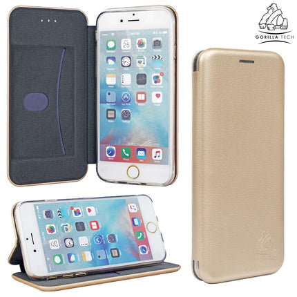 Etui 3D Book Gorilla Tech Or Pour Samsung Galaxy A7(2018)