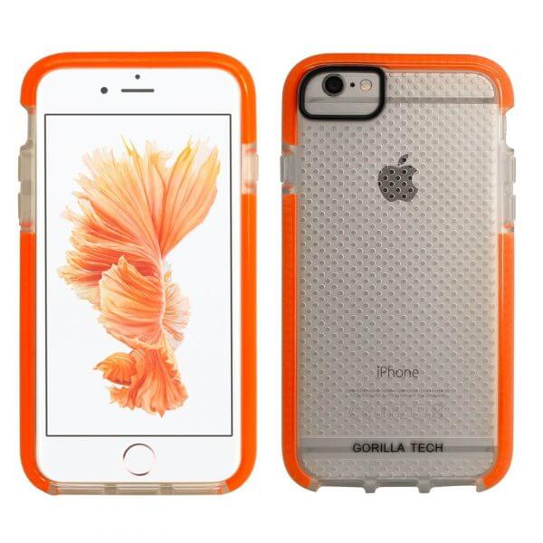 Coque Mesh Gel D3O Gorilla Tech  Pour Apple iPhone X/XS orange