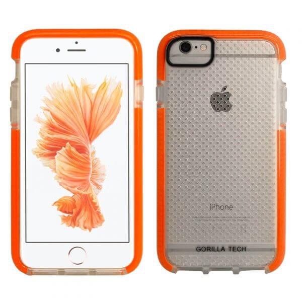 Coque Mesh gel D3O Gorilla Tech  pour iPhone 6 plus/6s plus orange